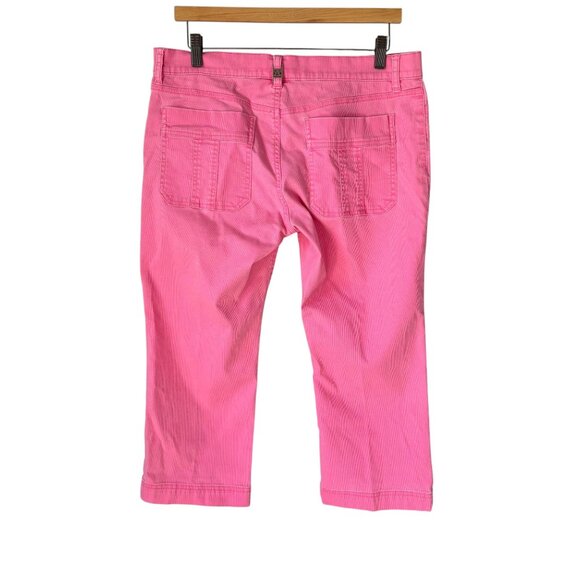 Vintage Y2K Tommy Hilfiger Pink Micro Corduroy Mid Rise Cropped Pants 13 - Picture 3 of 10